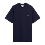 Lacoste T-shirt Marine Homme Lacoste  Klassiek. Coloris disponibles : Bleu