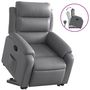 Voir la diapositive 2 : VIDAXL Fauteuil inclinable Gris Similicuir