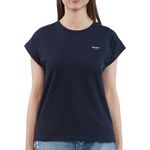 Pepe Jeans T shirt  Femme Pepe jeans Bloom. Coloris disponibles : Bleu
