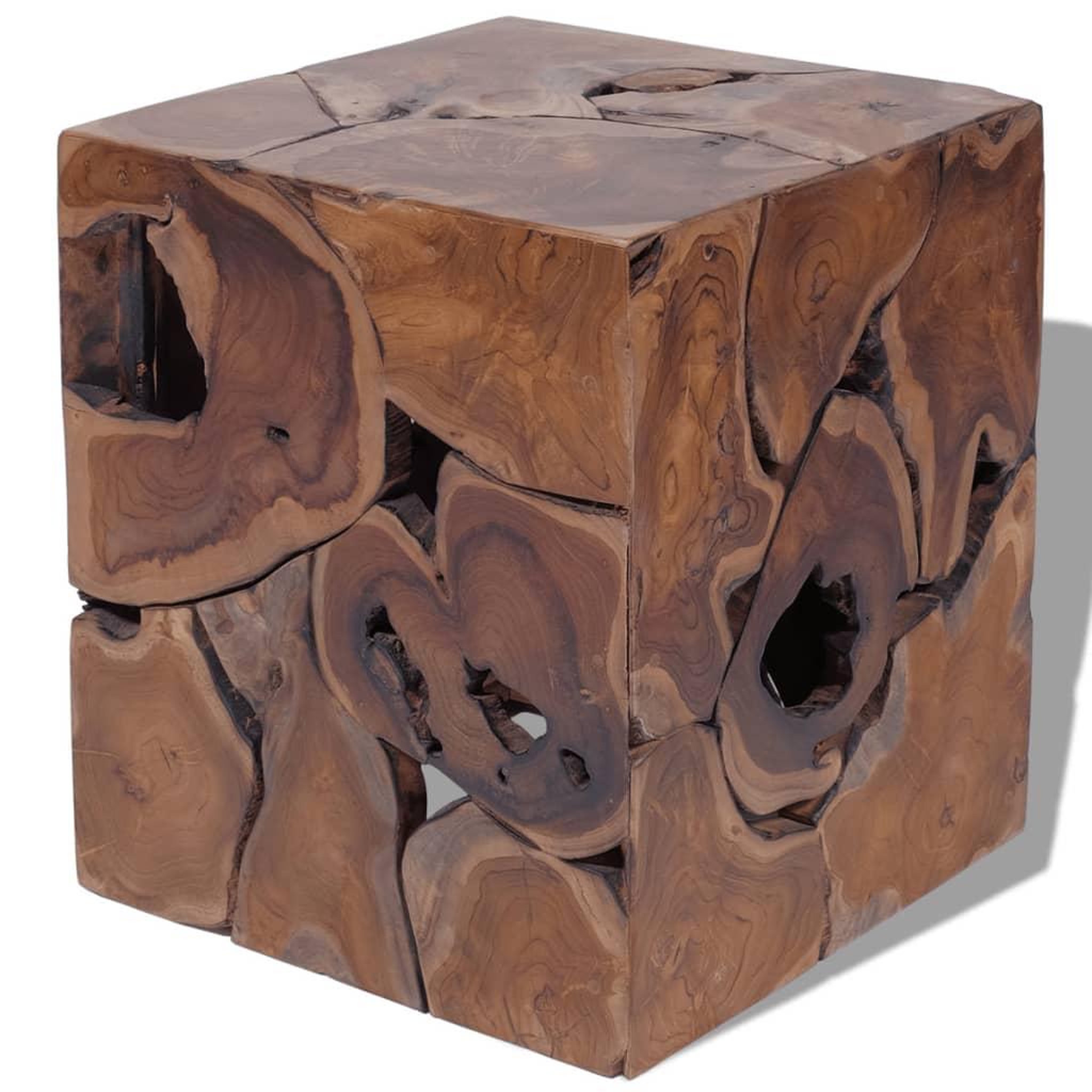 Voir la diapositive 4 : VIDAXL Tabourets/Table basse teck massif