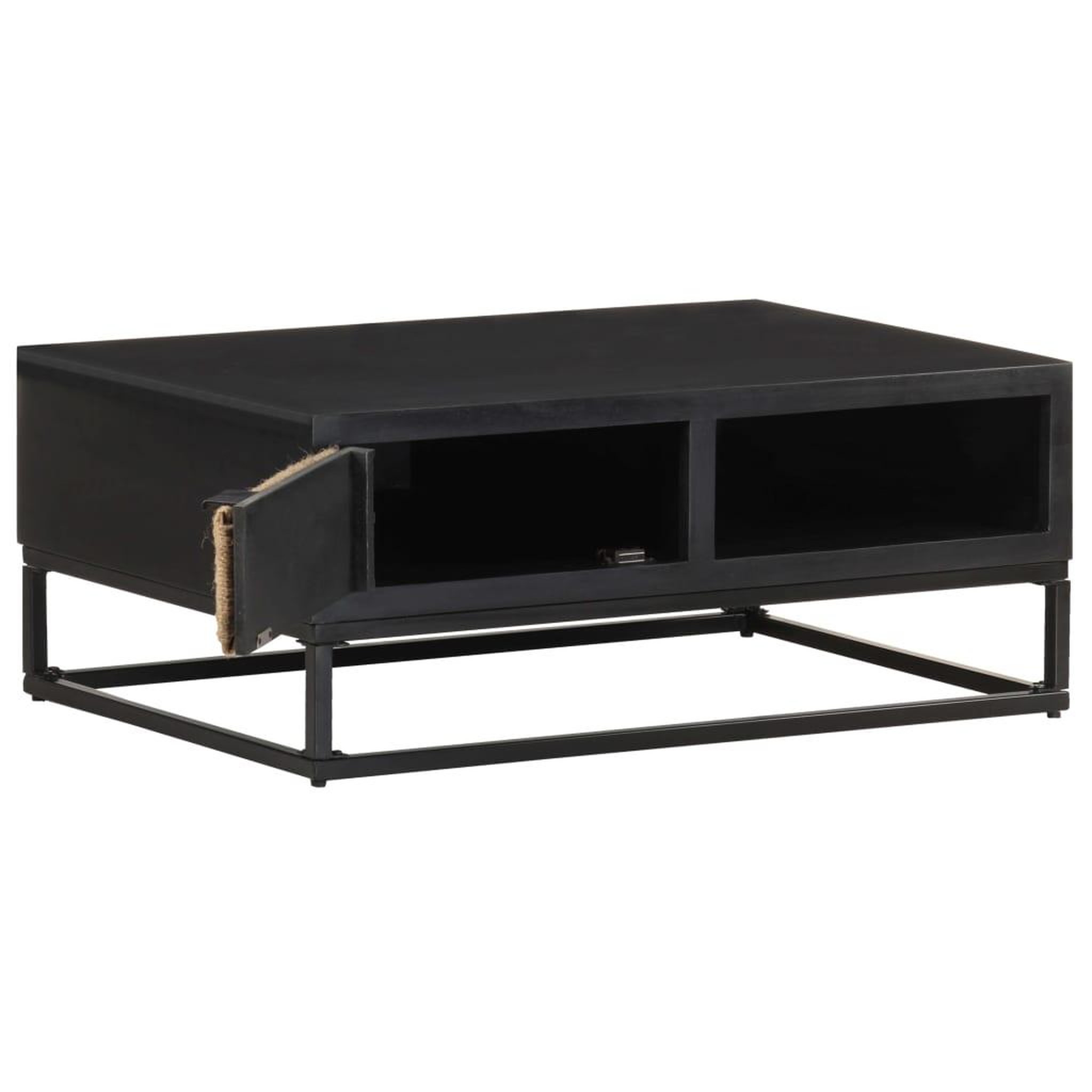 Voir la diapositive 3 : VIDAXL Table basse 90x60x35 cm bois de manguier massif