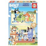 EDUCA Puzzles 2 X 50 pcs Bluey en bois