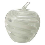 Paris Prix Presse-Papier Pomme Design  Verre  9cm Blanc