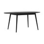 Voir la diapositive 1 : Rendez vous déco Table ovale 6/8 personnes extensible en bois noir 170/200 cm-Eddy