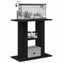 Voir la diapositive 4 : VIDAXL Support pour aquarium chêne noir 60x30x60 cm bois d ingénierie