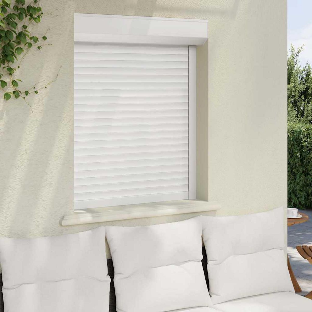 VIDAXL Volet roulant aluminium 80x100 cm blanc
