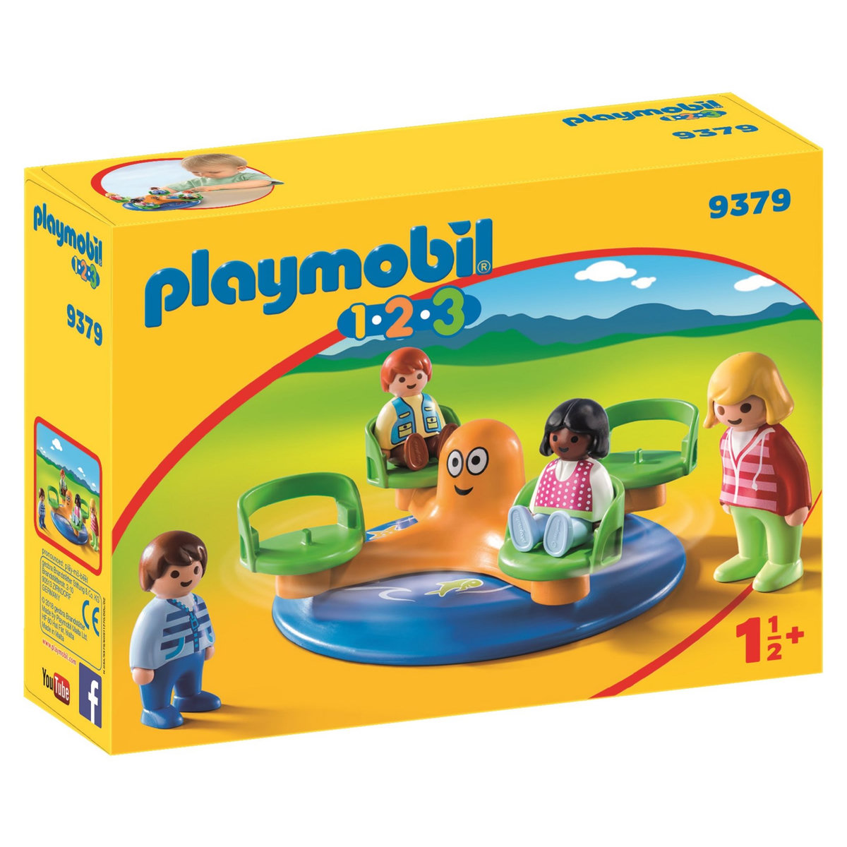 PLAYMOBIL 9379 - 1.2.3 - Enfants et manège