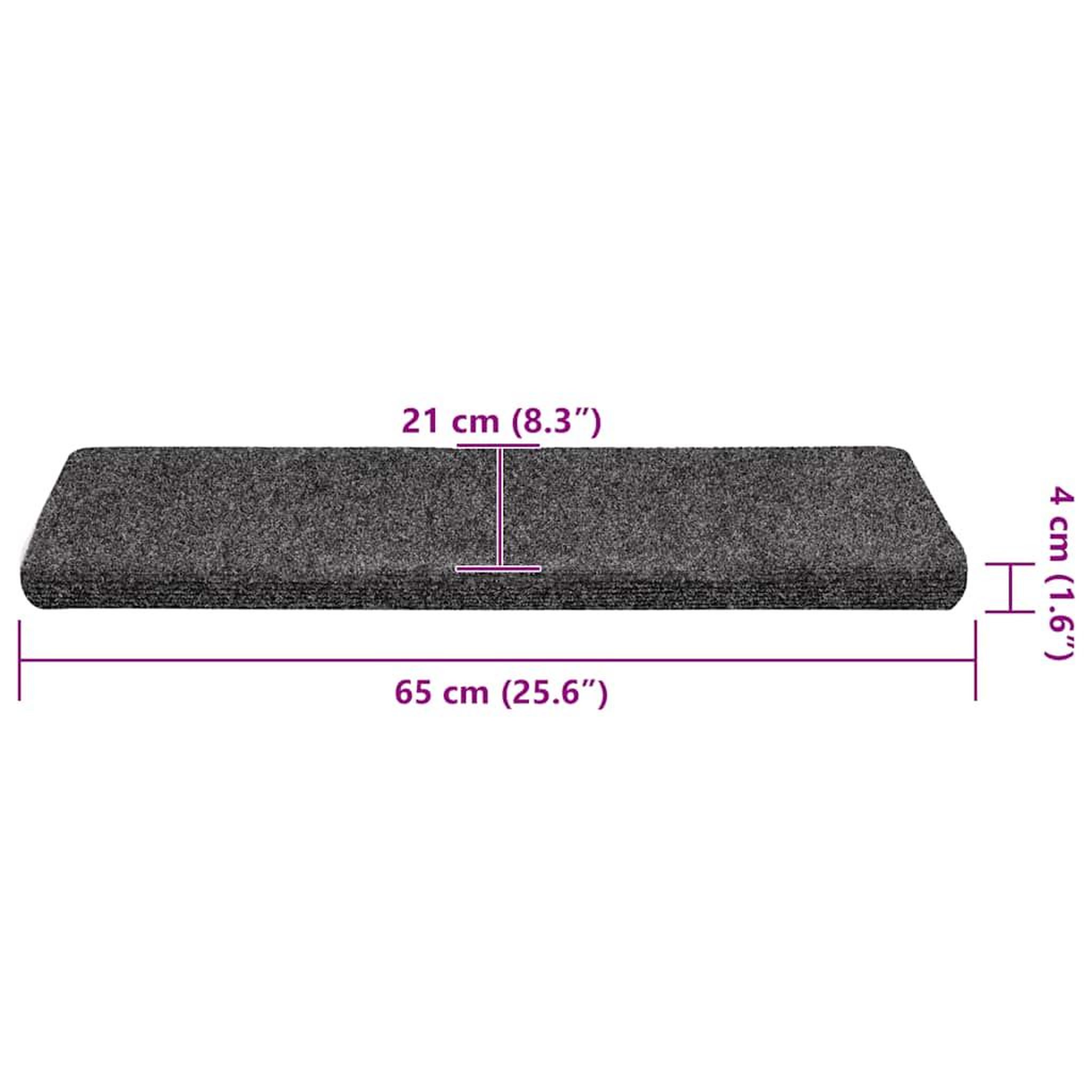 Voir la diapositive 6 : VIDAXL Tapis d'escalier autocollants 30 pcs gris 65x21x4 cm