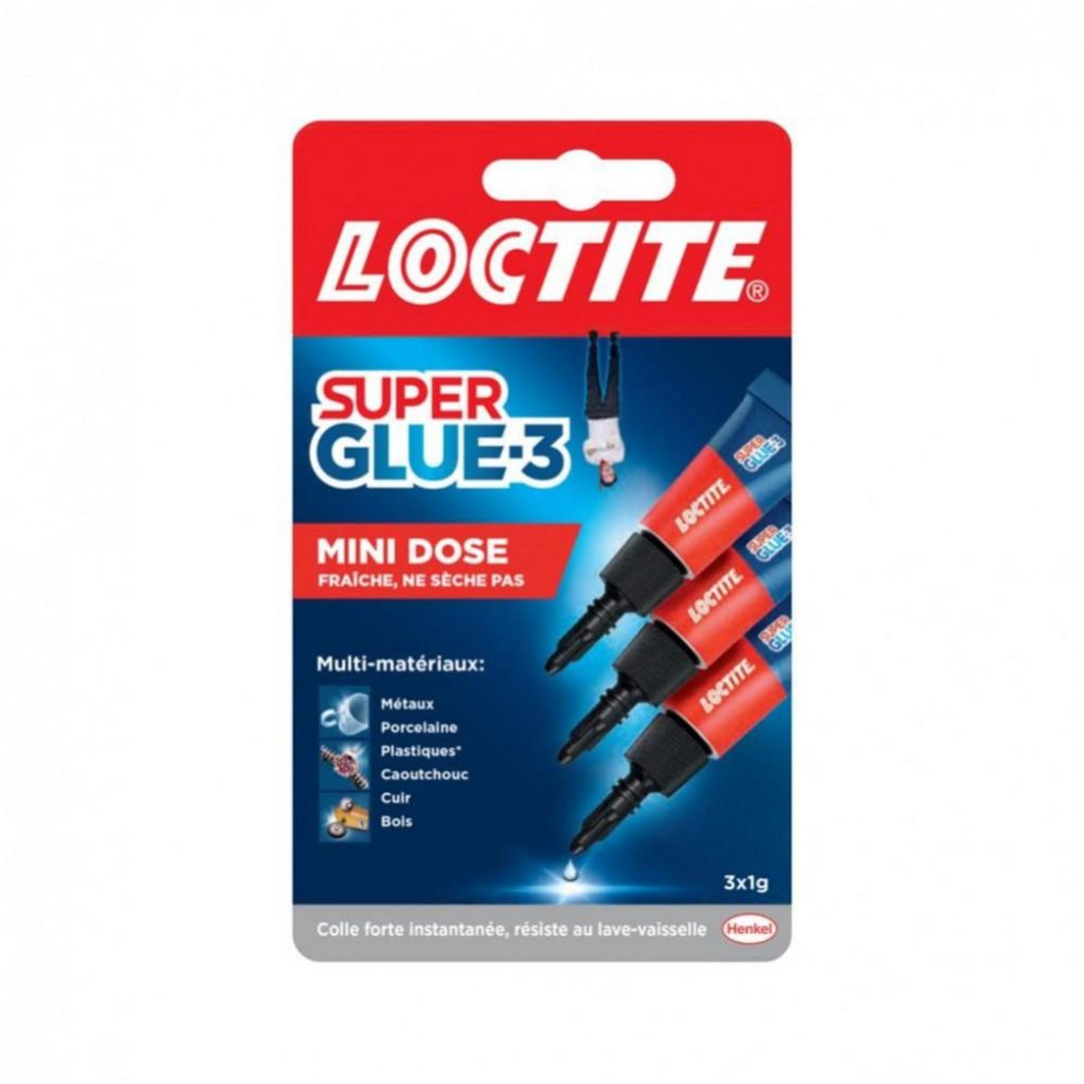 Loctite Super glue 3 cyanoacrylate LOCTITE, 3 X 1GR