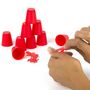 Voir la diapositive 4 : Paris Prix Mini-Jeu 10 Verres  Chamboule-Tout  4cm Rouge