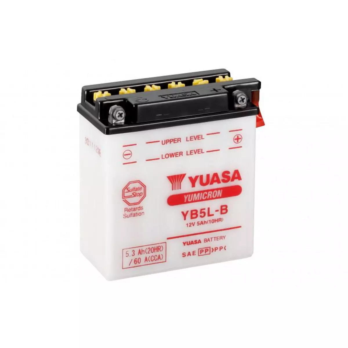 YUASA Batterie moto YUASA YB5L-B 12V 5.3AH 60A