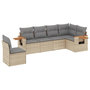 Voir la diapositive 2 : VIDAXL Salon de jardin avec coussins 6 pcs beige resine tressee