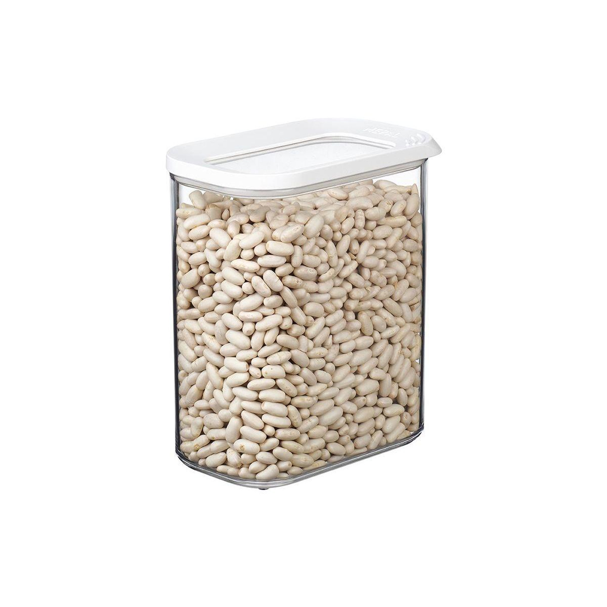 Voir la diapositive 2 : MEPAL Boîte alimentaire de rangement Modula 1500ml blanc