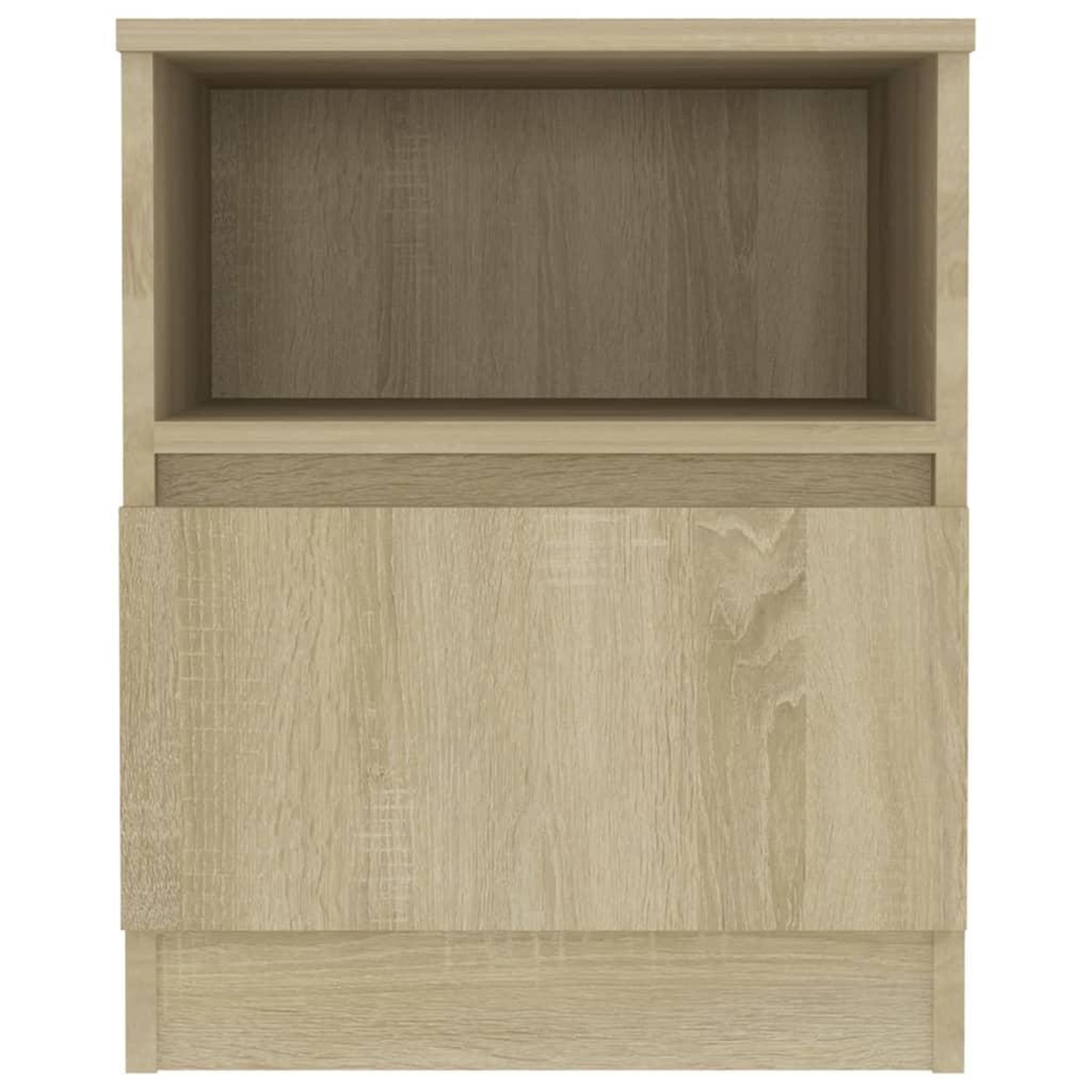 Voir la diapositive 3 : VIDAXL Table de chevet Chene sonoma 40x40x50 cm Agglomere