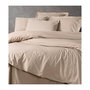 Voir la diapositive 4 : GENERIQUE Parure de lit - 129CTN64627 - 1 housse de couette 220 x 240 cm + 2 taies d'oreiller 60 x 60 cm - 100% coton ranforcé - Beige
