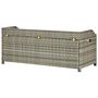 Voir la diapositive 5 : VIDAXL Banc de rangement de jardin 120 cm Resine tressee Gris
