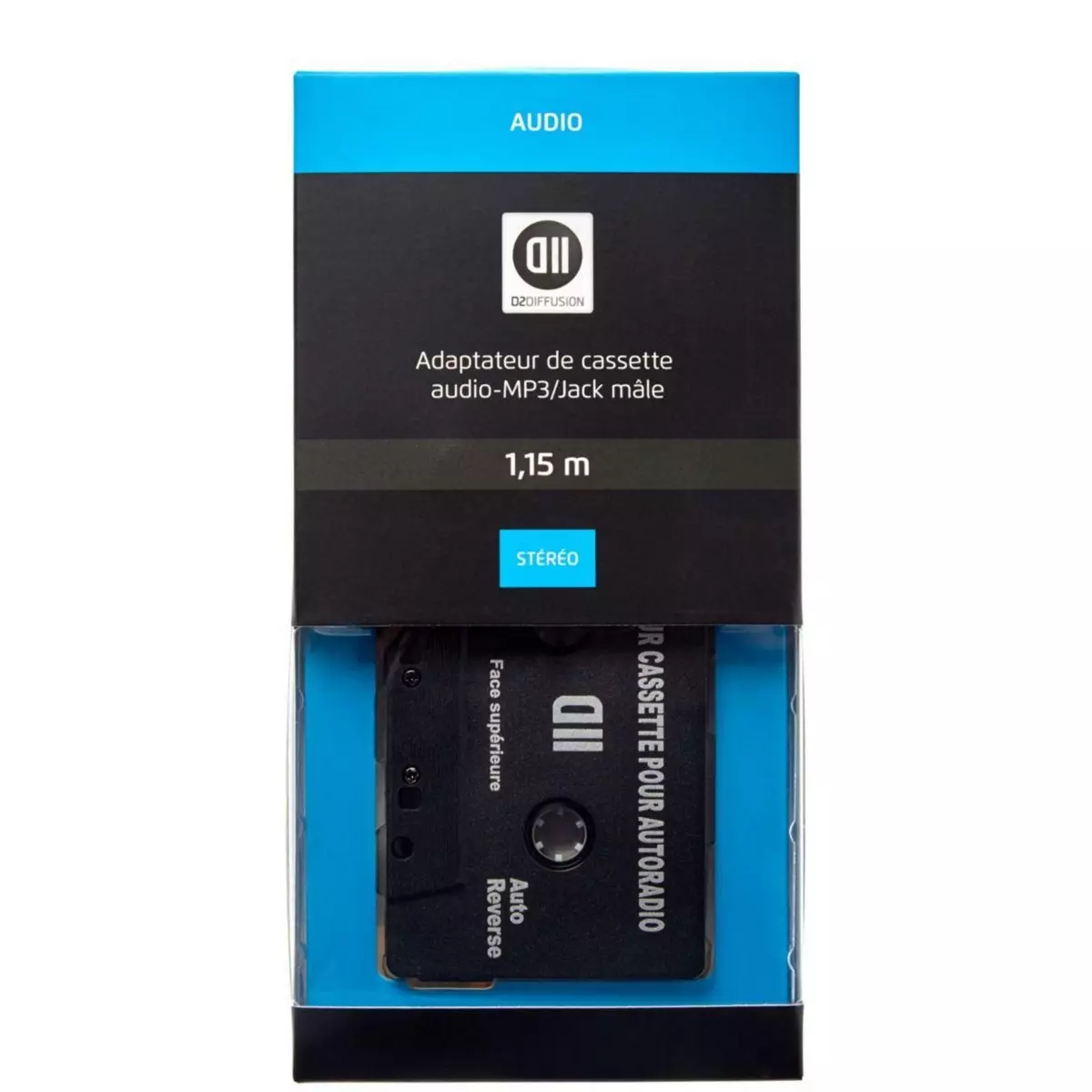 D2 Adaptateur Cassette/Jack K7 Auto radio/MP3