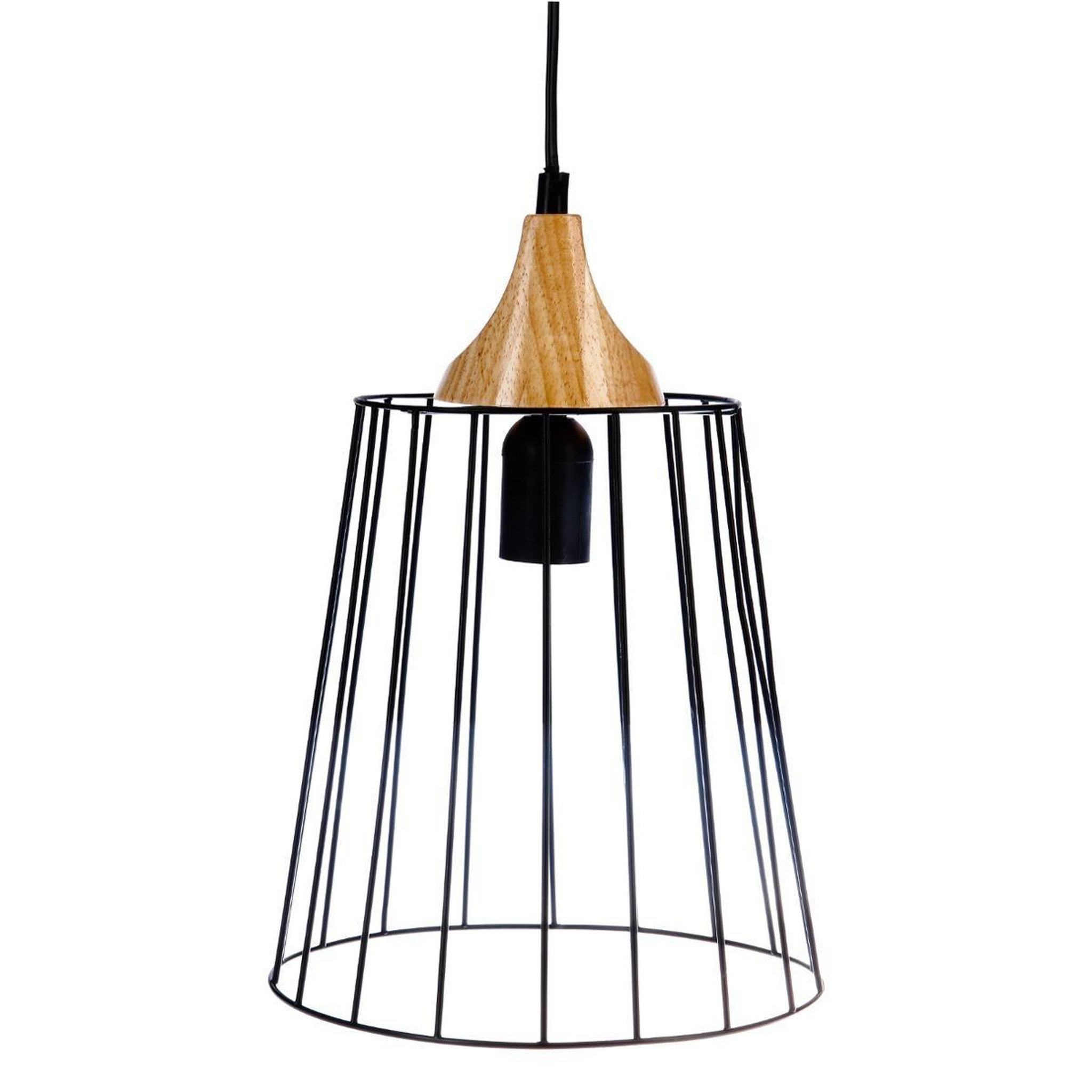 ATMOSPHERA Lampe suspension en métal  holtan  25cm noir