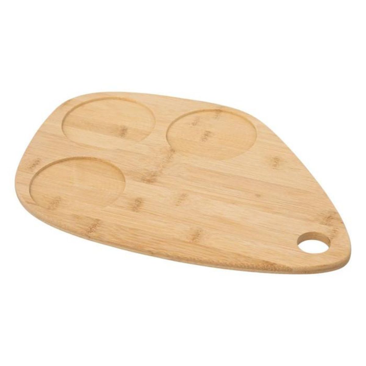 SECRET DE GOURMET Service Apéritif 4 Pièces  Bambou  35cm Noir