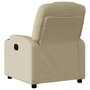 Voir la diapositive 5 : VIDAXL Fauteuil inclinable electrique Creme Tissu