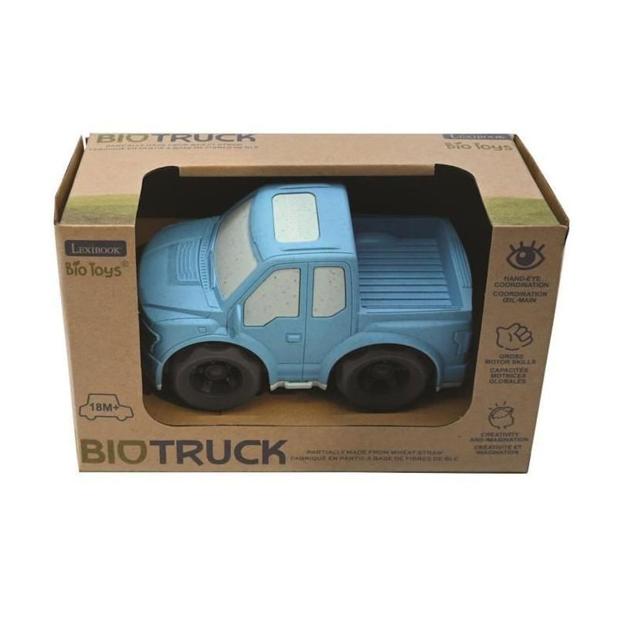 Lexibook Pick-up bleu en fibres de blé, recyclable et biodégradable