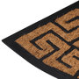 Voir la diapositive 4 : VIDAXL Tapis de porte demi-rond 45x75 cm caoutchouc et fibre de coco