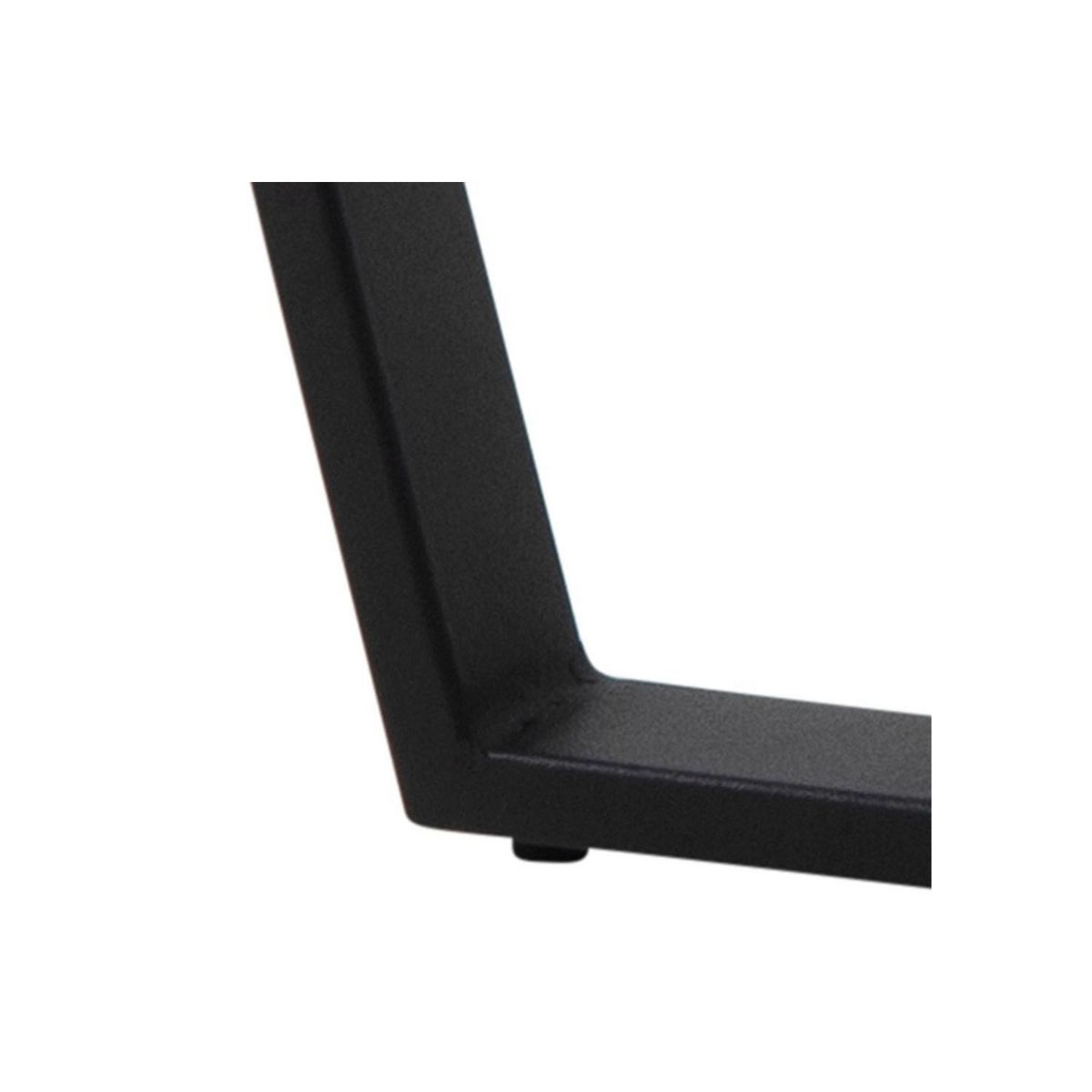 CONCEPT USINE Table basse ronde effet marbre noir HARLEM