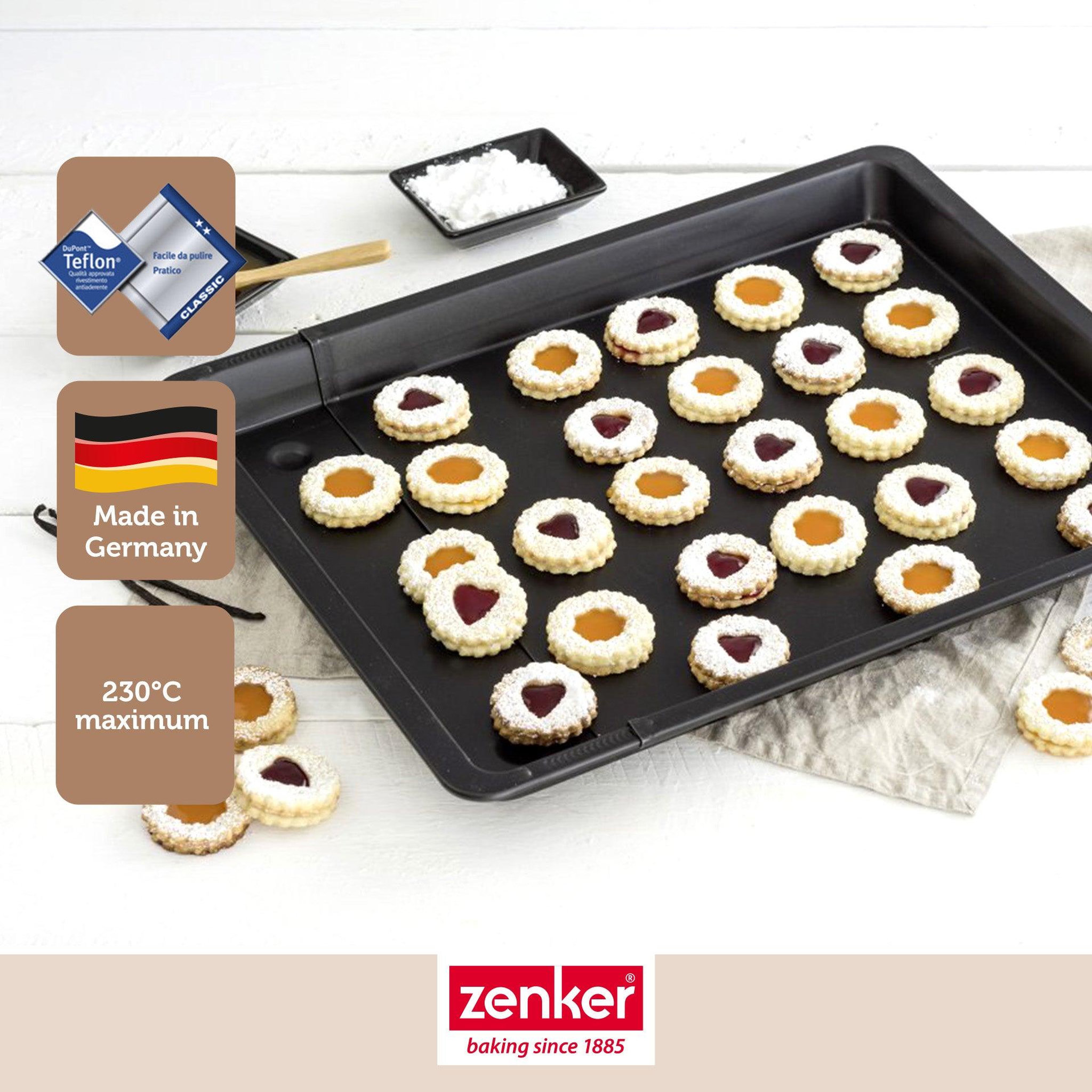 Voir la diapositive 2 : ZENKER Plaque de cuisson four extensible de 37 à 52 cm zenker black metallic
