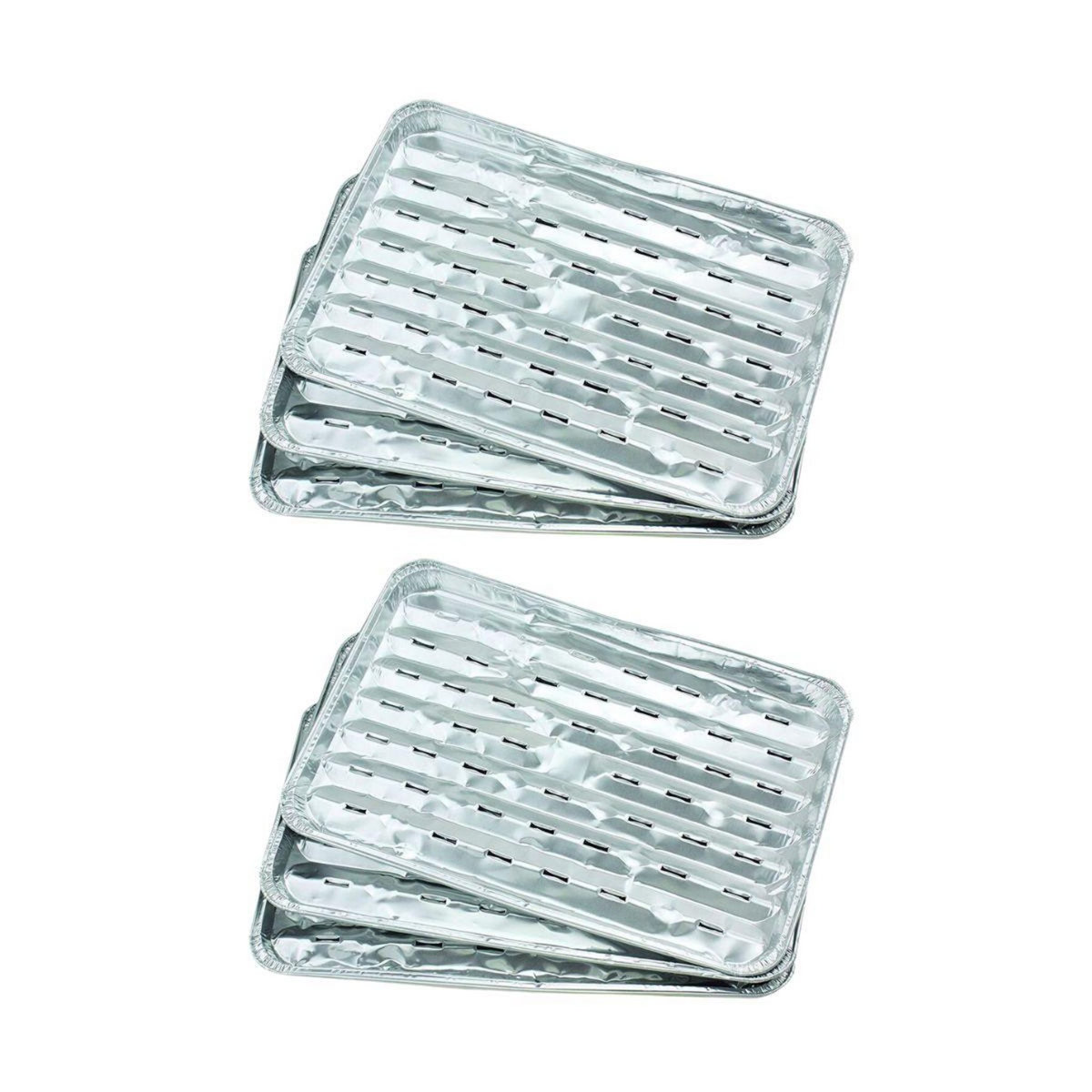 Fackelmann Lot de 10 barquettes en aluminium 34 x 23 cm  Fackelmann Barbecue