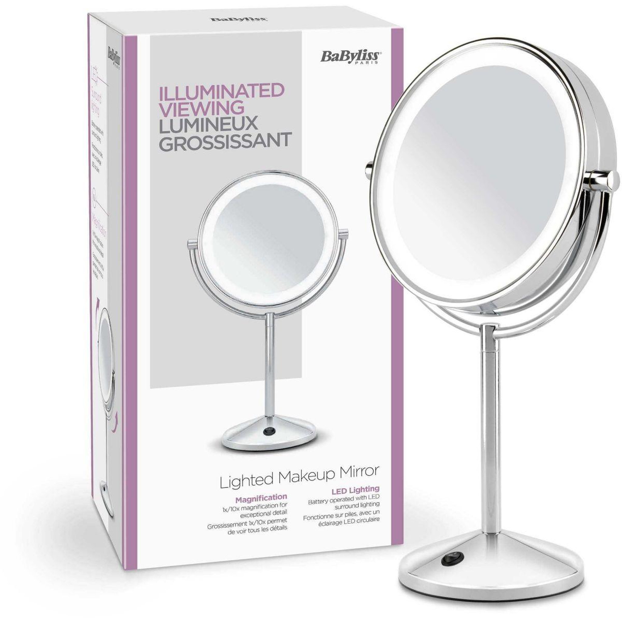 Voir la diapositive 2 : BABYLISS Miroir LED Makeup mirror 9436E