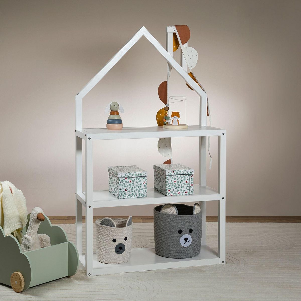 IDIMEX Étagère enfant LENISE en pin massif