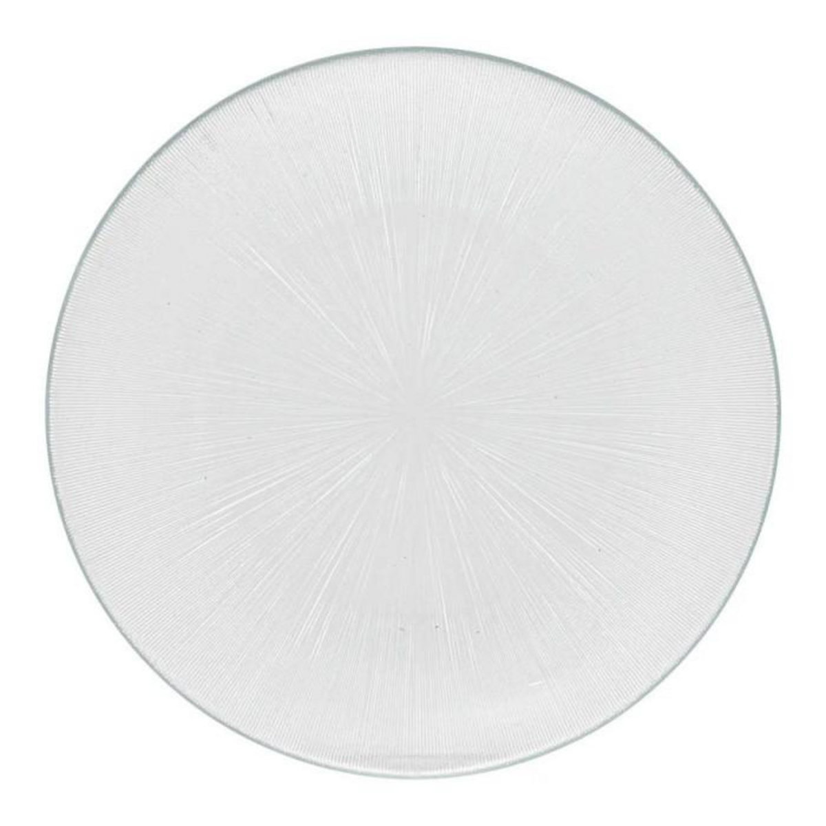 SECRET DE GOURMET Lot de 6 Assiettes Plates  Elise  26cm Transparent