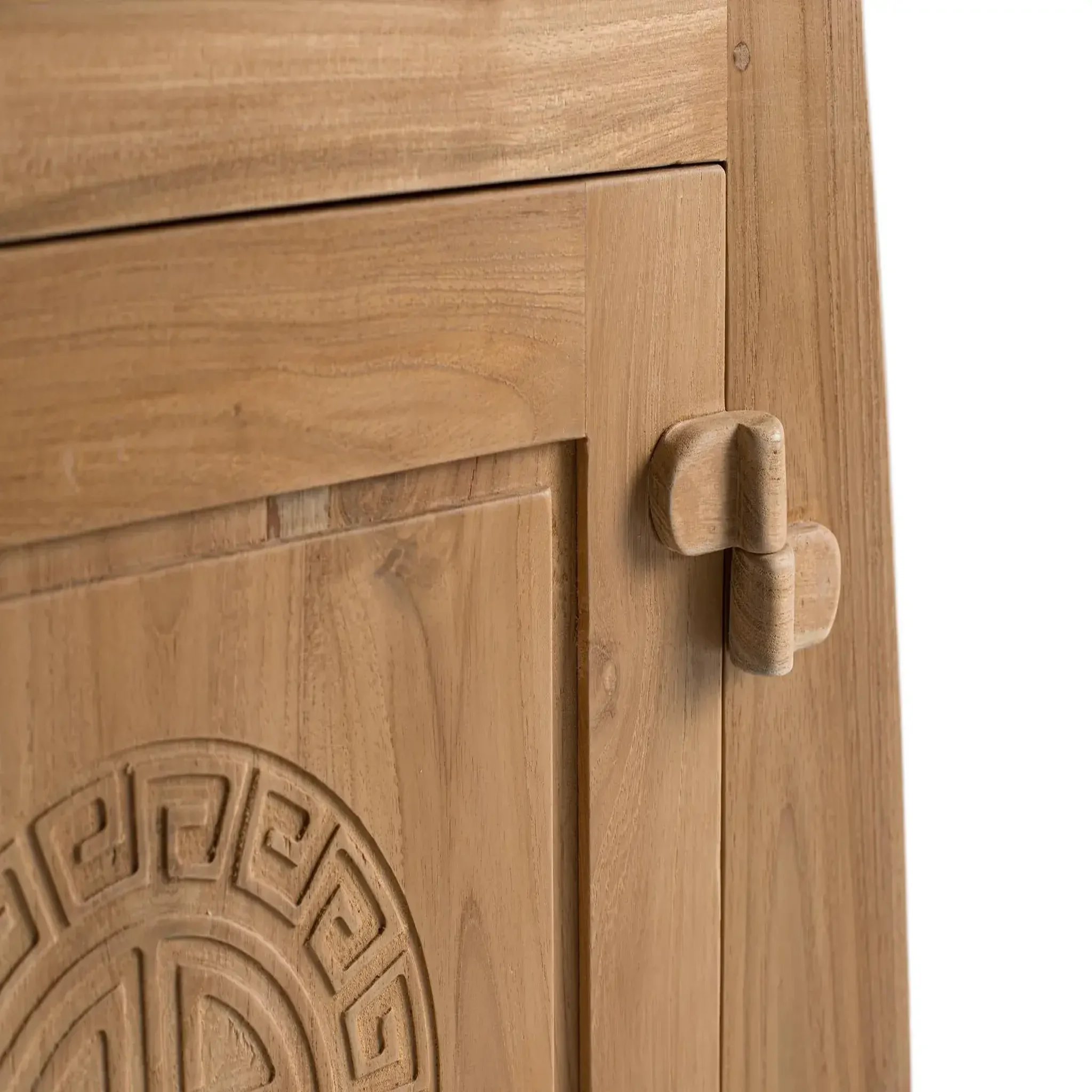 Voir la diapositive 5 : GINER Y COLOMER SL Vitrine en bois de teck 109 cm style colonial oriental