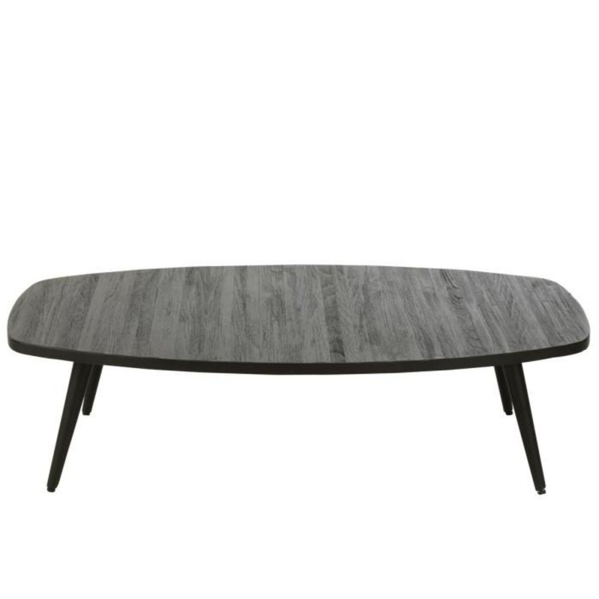 Paris Prix Table Basse en Bois  Teck  120cm Noir