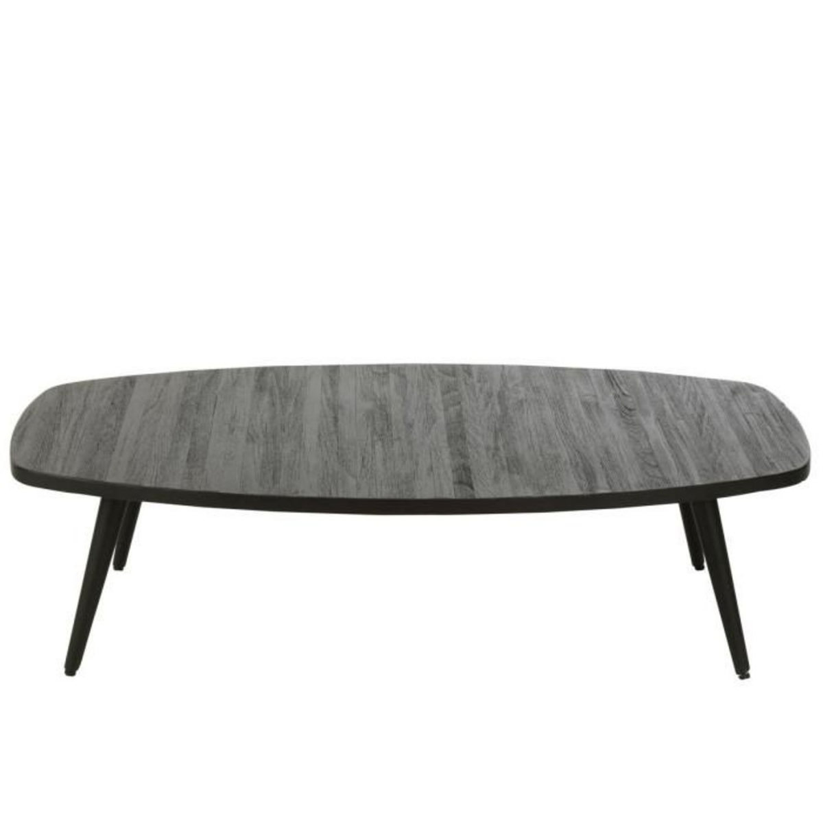 Paris Prix Table Basse en Bois  Teck  120cm Noir