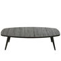 Voir la diapositive 2 : Paris Prix Table Basse en Bois  Teck  120cm Noir