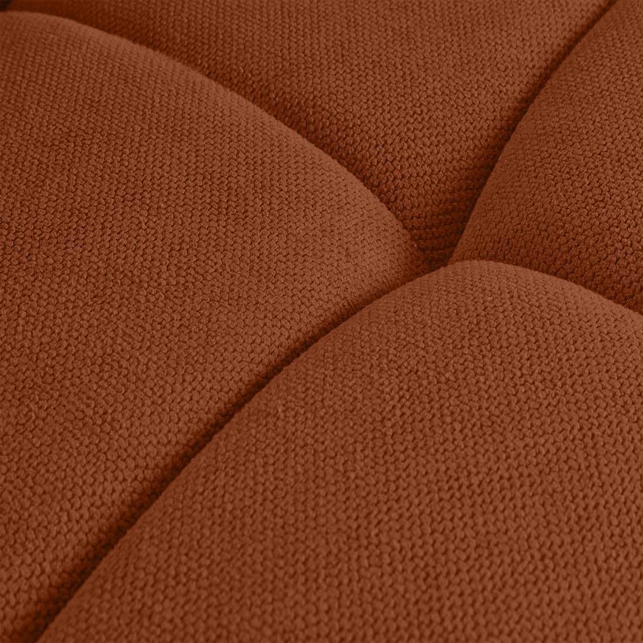 Voir la diapositive 6 : BEST MOBILIER Ray - canapé droit 4 places avec double méridienne - assise profonde - en tissu texturé