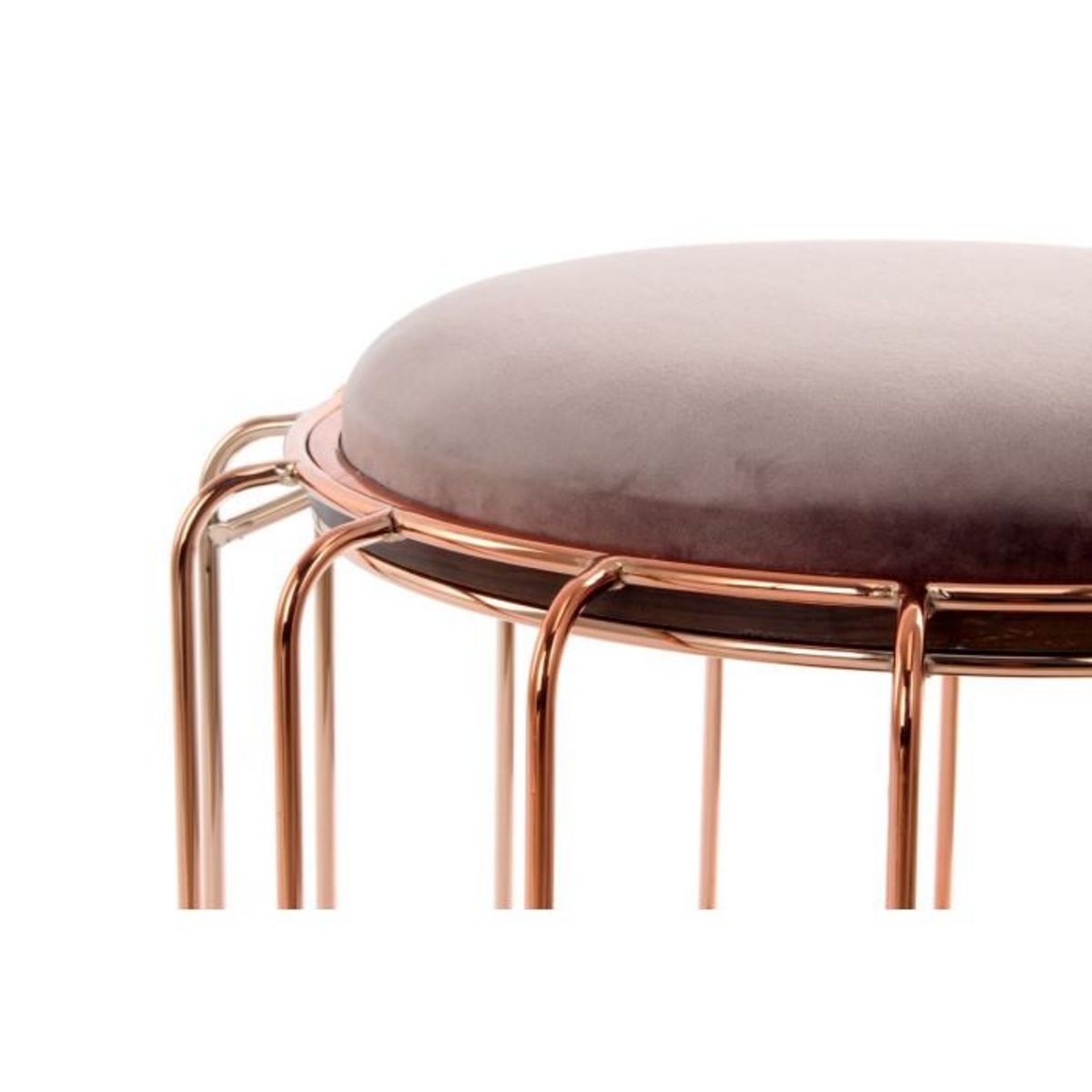 Paris Prix Pouf & Table d'Appoint  Comfortable  50cm Violet Clair & Rose