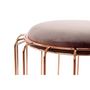 Voir la diapositive 2 : Paris Prix Pouf & Table d'Appoint  Comfortable  50cm Violet Clair & Rose