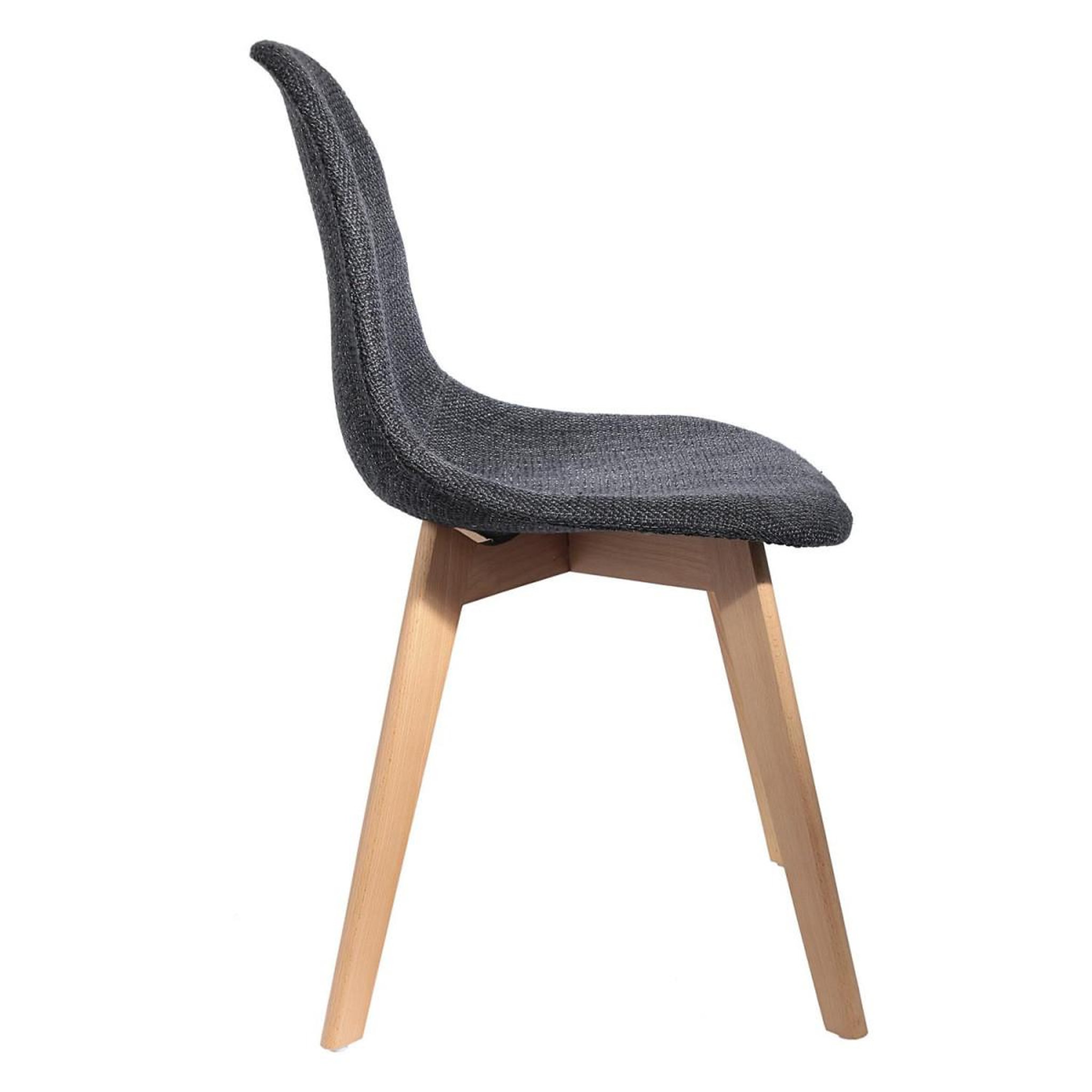 Voir la diapositive 3 : The Home Deco Factory Lot de 2 chaises design  maille  85cm noir