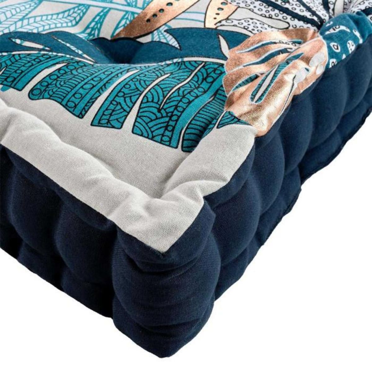 Paris Prix Coussin de Sol Imprimé  Alianor  45x45cm Naturel