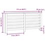 Voir la diapositive 6 : VIDAXL Cache-radiateur blanc 175x20x82 cm bois d'ingenierie