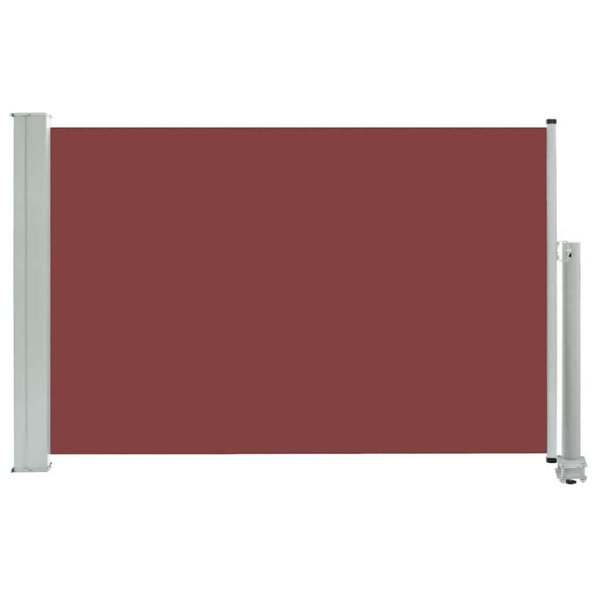 VIDAXL Auvent lateral retractable de patio 60x300 cm Marron