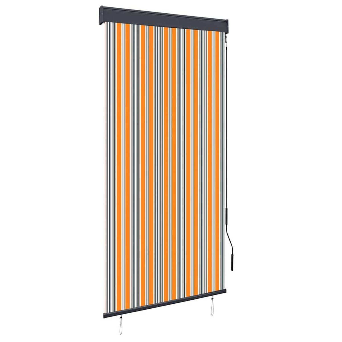 VIDAXL Store roulant d'exterieur 100x250 cm Jaune et bleu