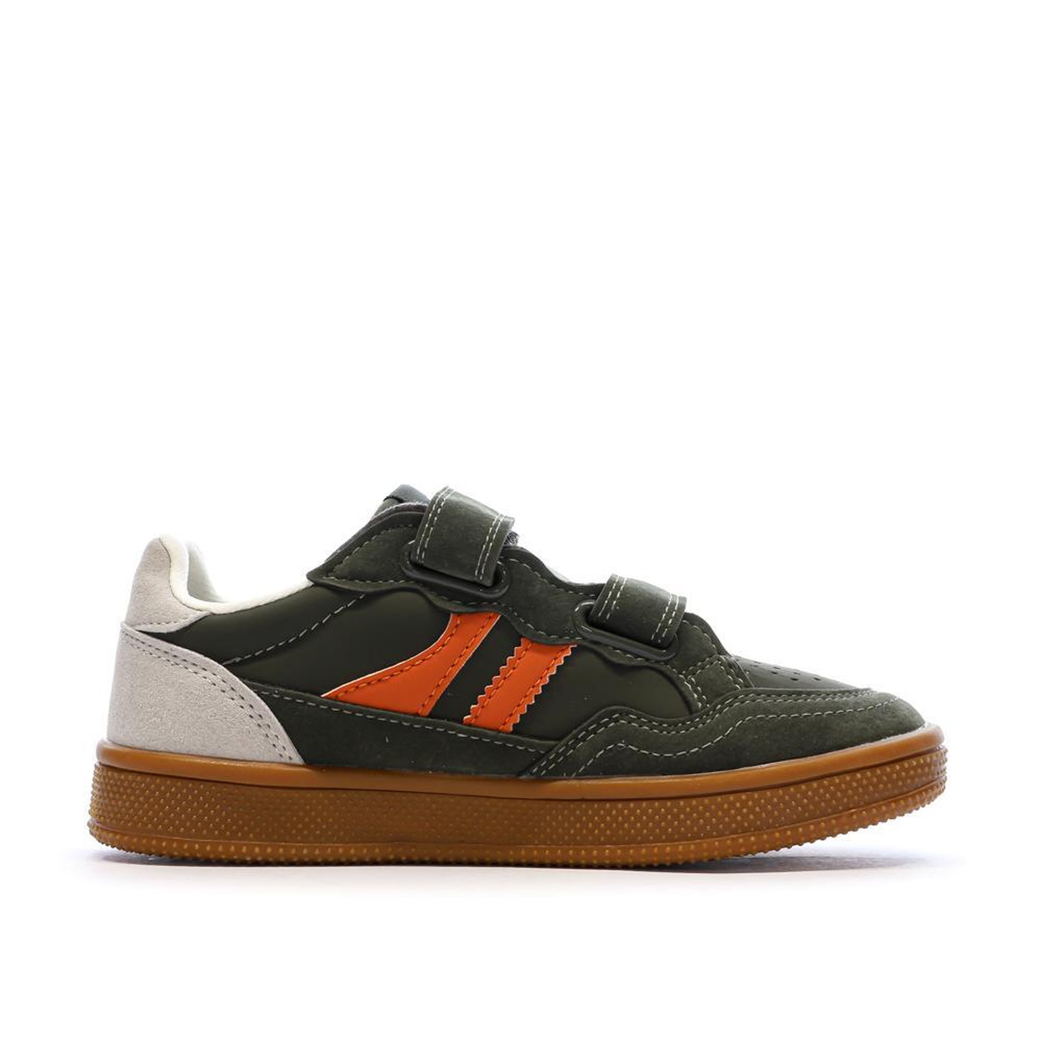 Voir la diapositive 2 : XTI Baskets Kaki/Orange Garçon Xti 151408
