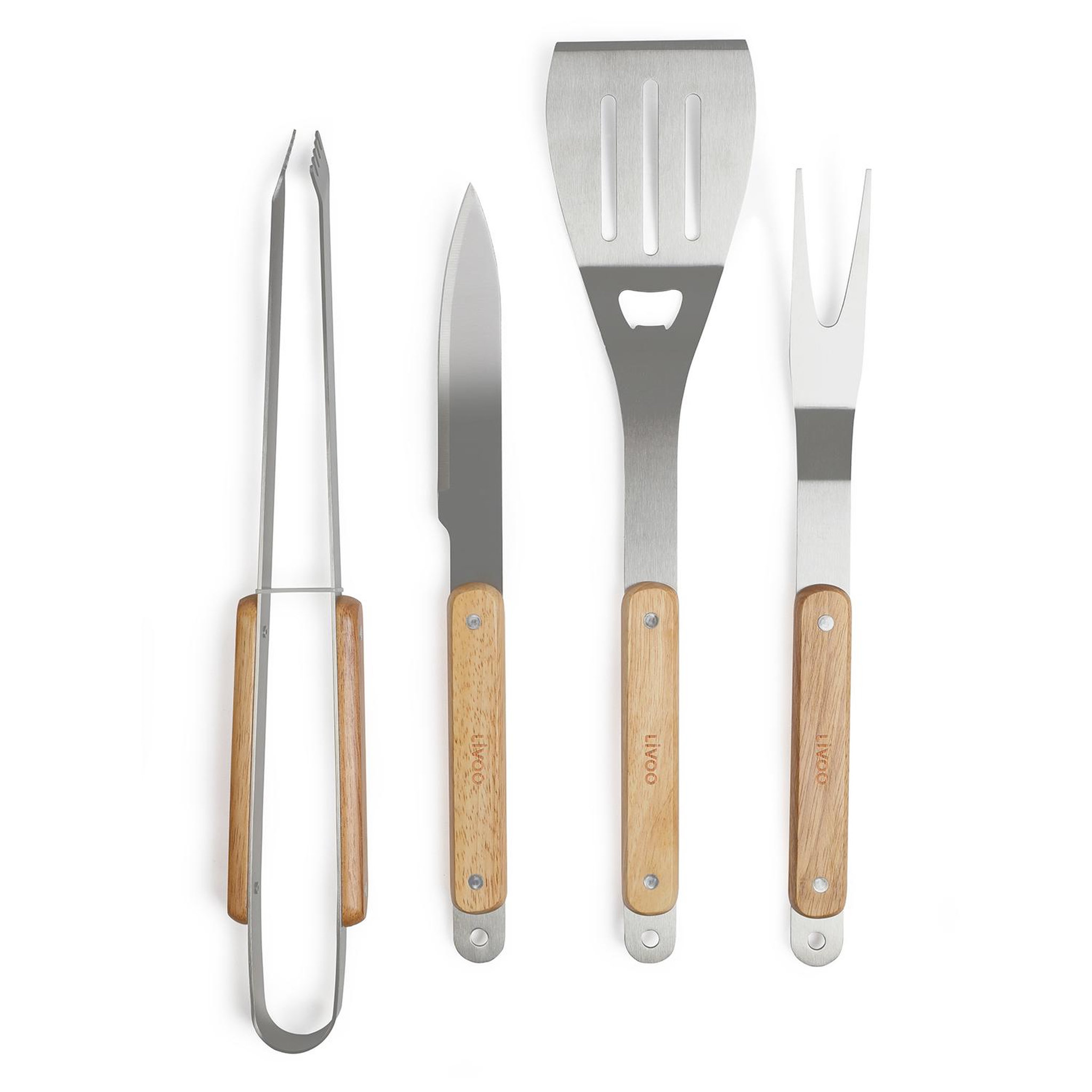 Voir la diapositive 3 : LIVOO Set de 4 accessoires pour barbecue - gs75