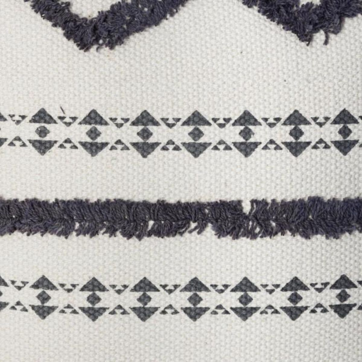 ATMOSPHERA Housse de Coussin Tuftée  Etnik II  40x40cm Gris