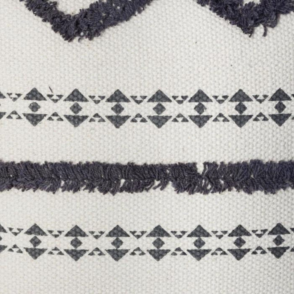 ATMOSPHERA Housse de Coussin Tuftée  Etnik II  40x40cm Gris