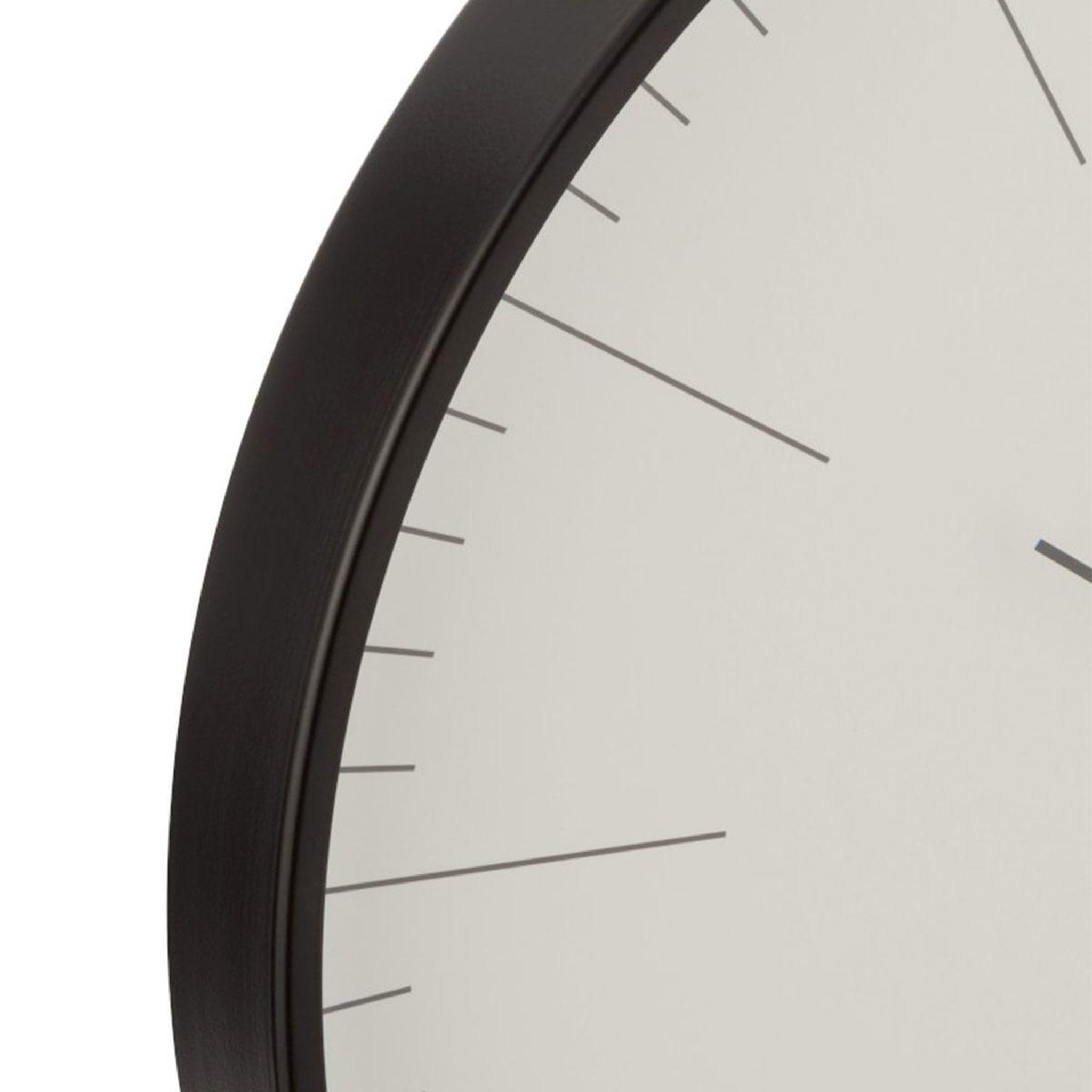 Voir la diapositive 2 : J-LINE Horloge murale design ronde  gerbert  41cm noir