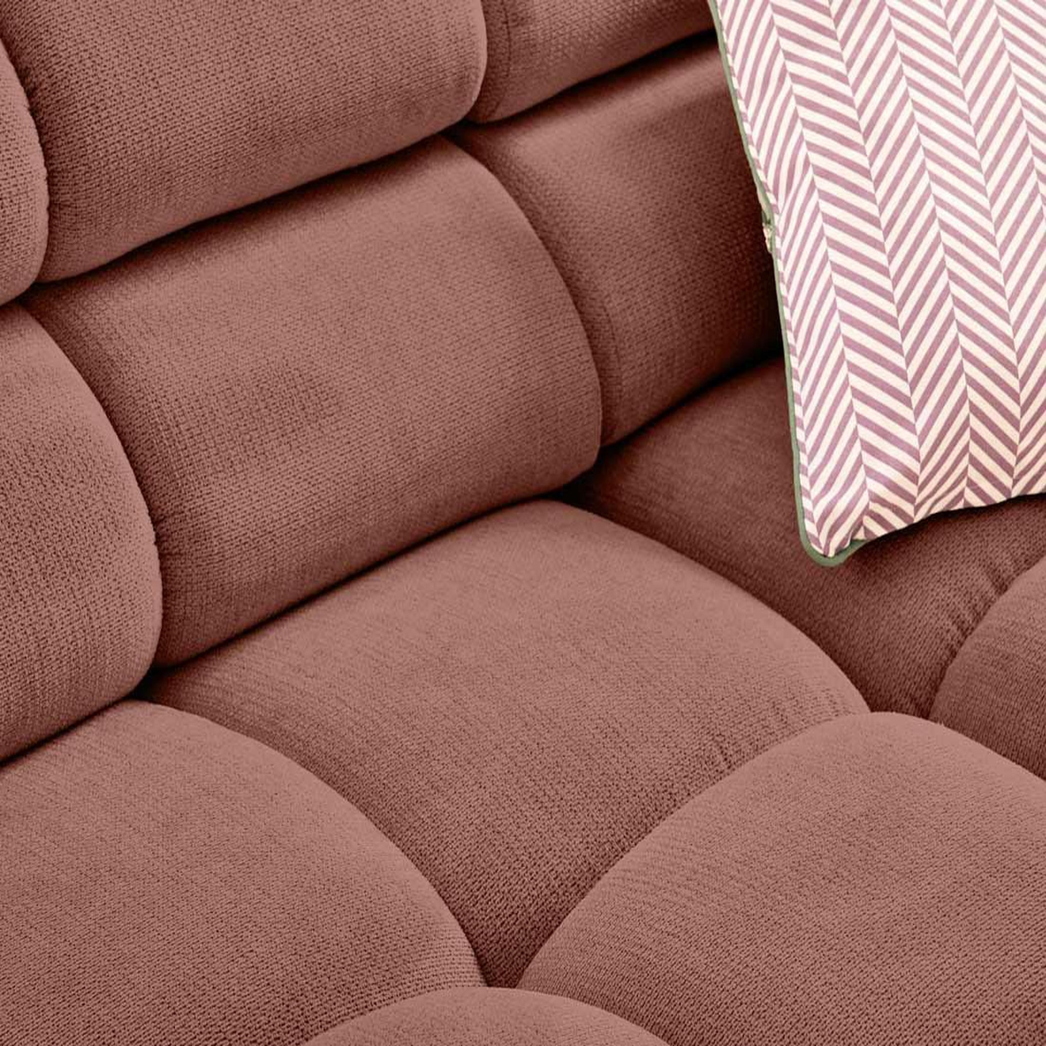 Voir la diapositive 2 : LISA DESIGN Matera - canapé d'angle gauche 4 places avec têtières réglables en tissu texturé
